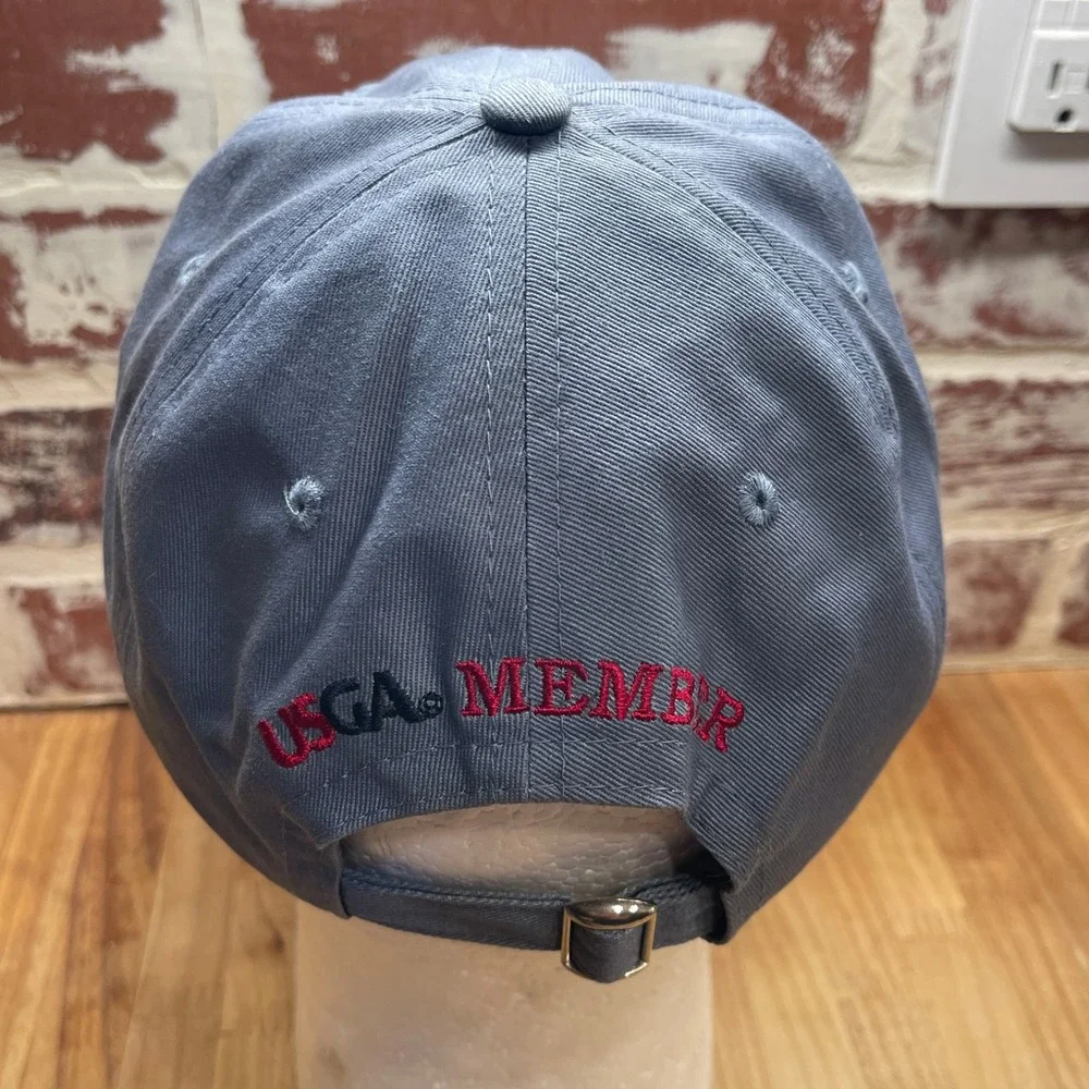 USGA 2010 US Open Pebble Beach Member Hat Blue Gray Adjustable Golf Cap